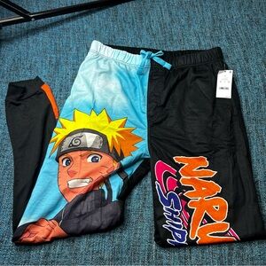Shippuden Naruto Anime Manga Pajama Pants Men's Size Small Multicolor NWT